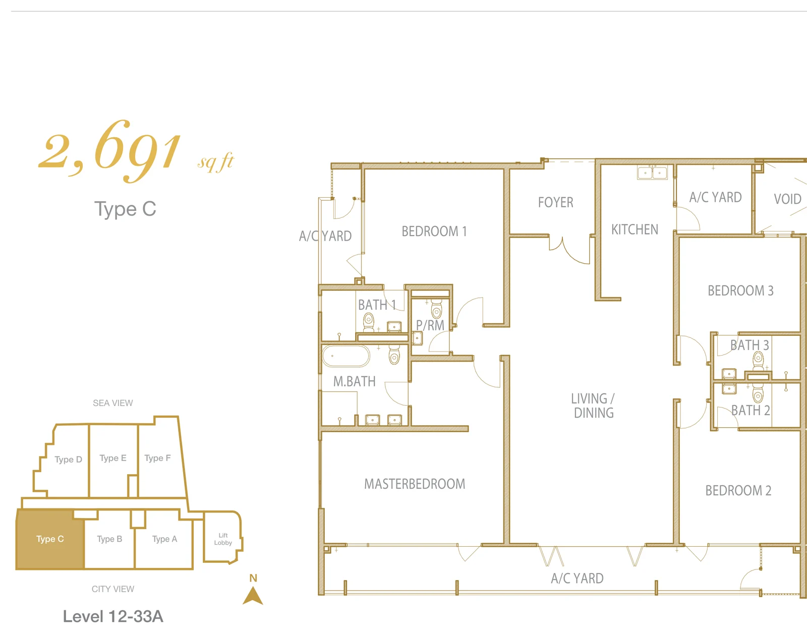 Cantonment Residence C户型图