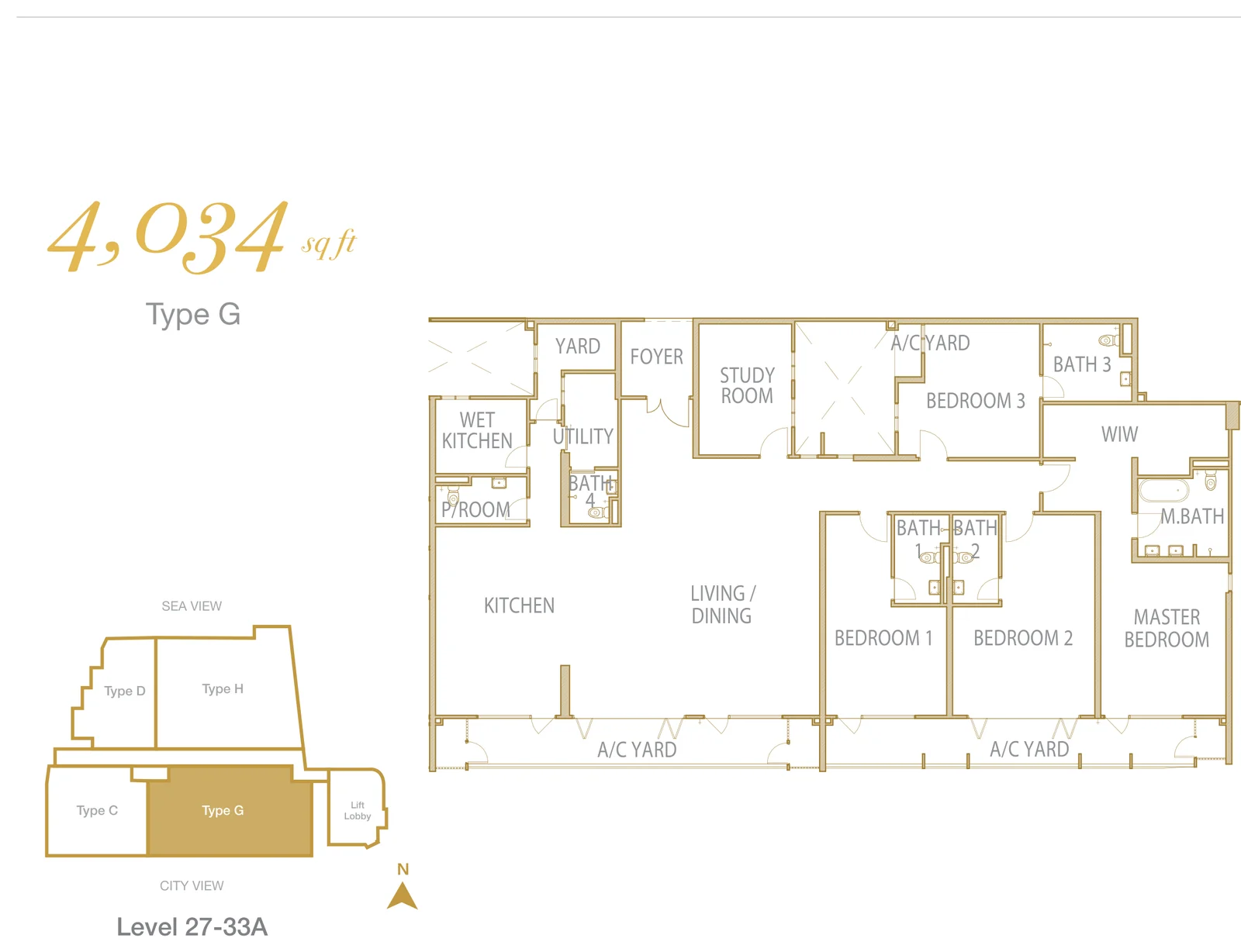 Cantonment Residence G户型图